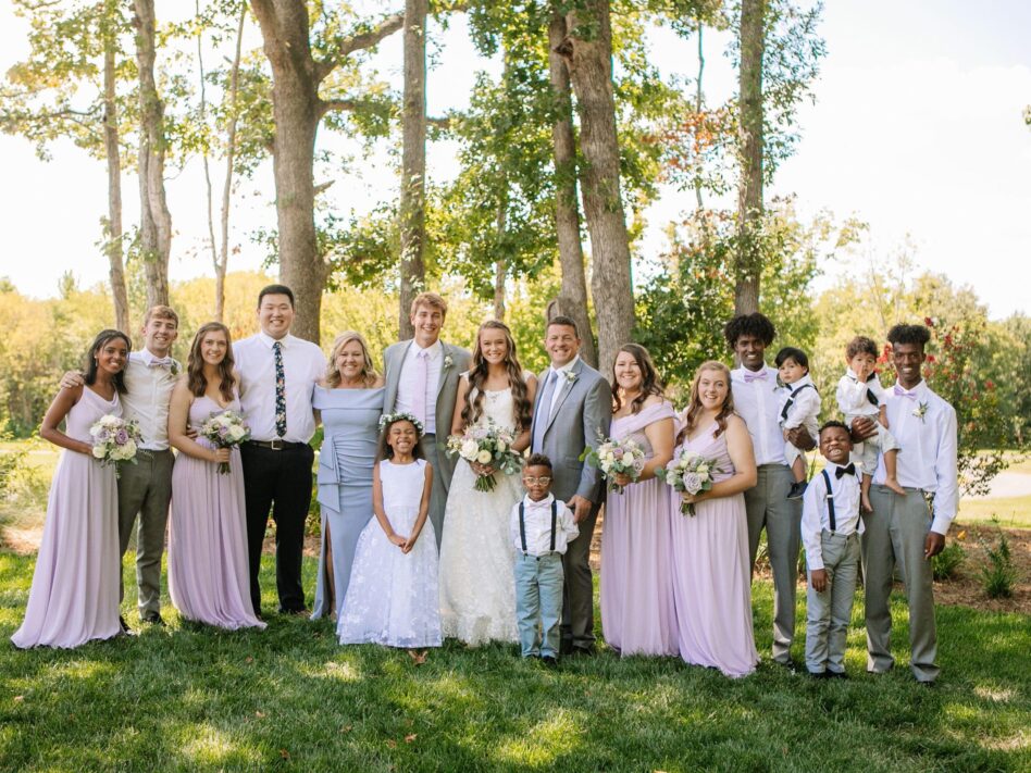 Hoffler at her wedding