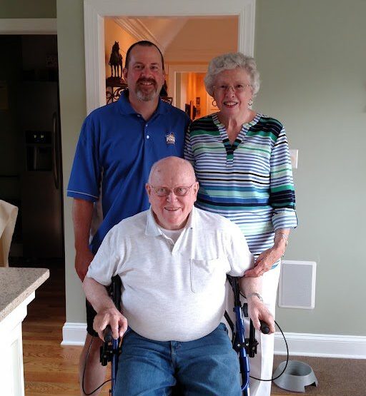 Riefenberg with Parents 2 Paul Riefenberg pictured with his parents, John and Janette Riefenberg