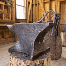 Antique anvil at Rosedale Plantation