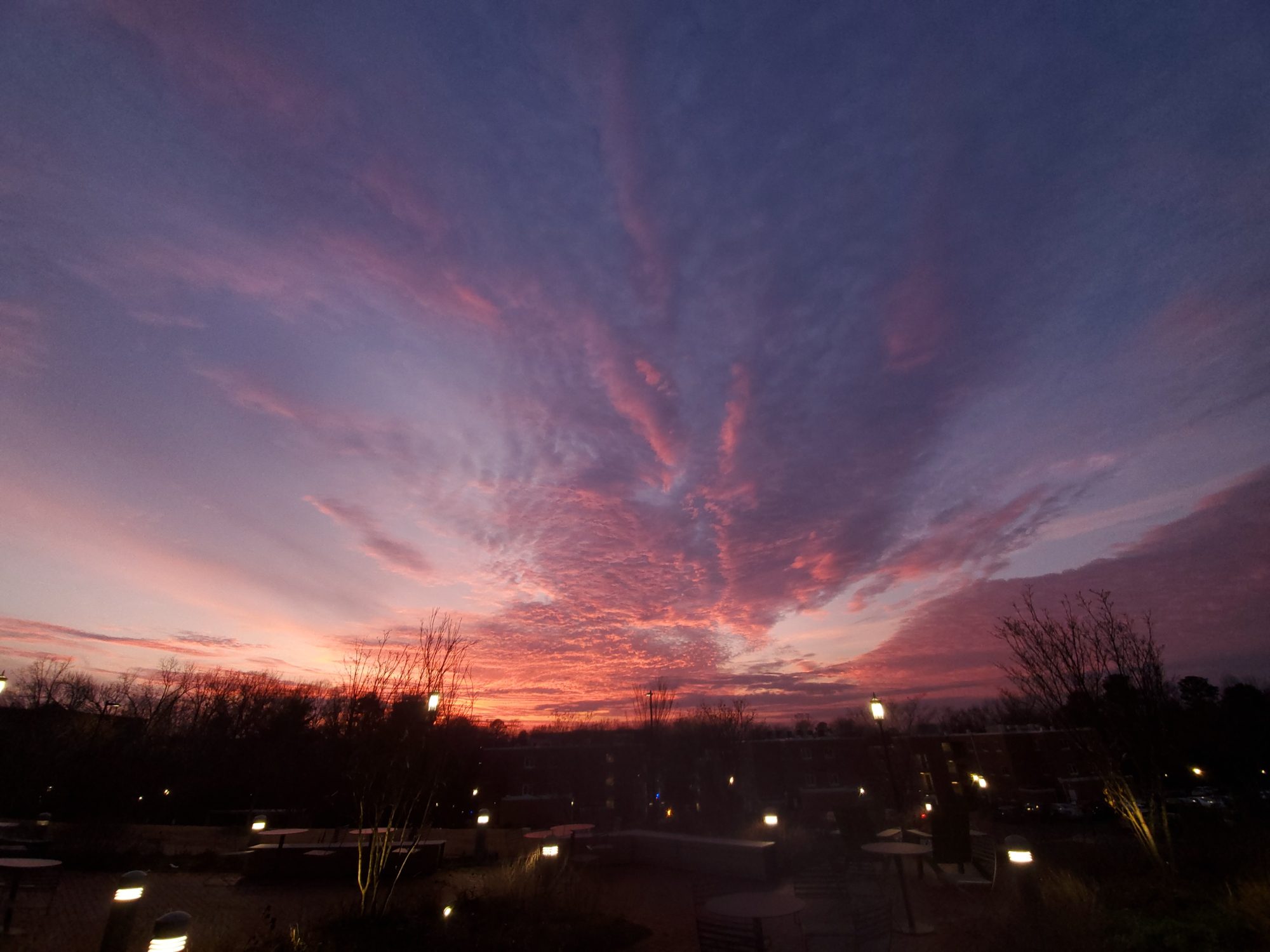 Photo from outside the Science Building taken by faculty member Ritchie Dudley