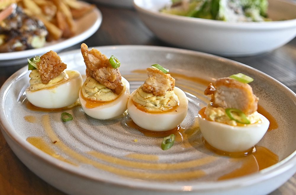 Nashville Hot Chicken Deviled Eggs