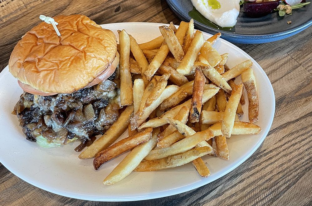 Niner Burger and fries