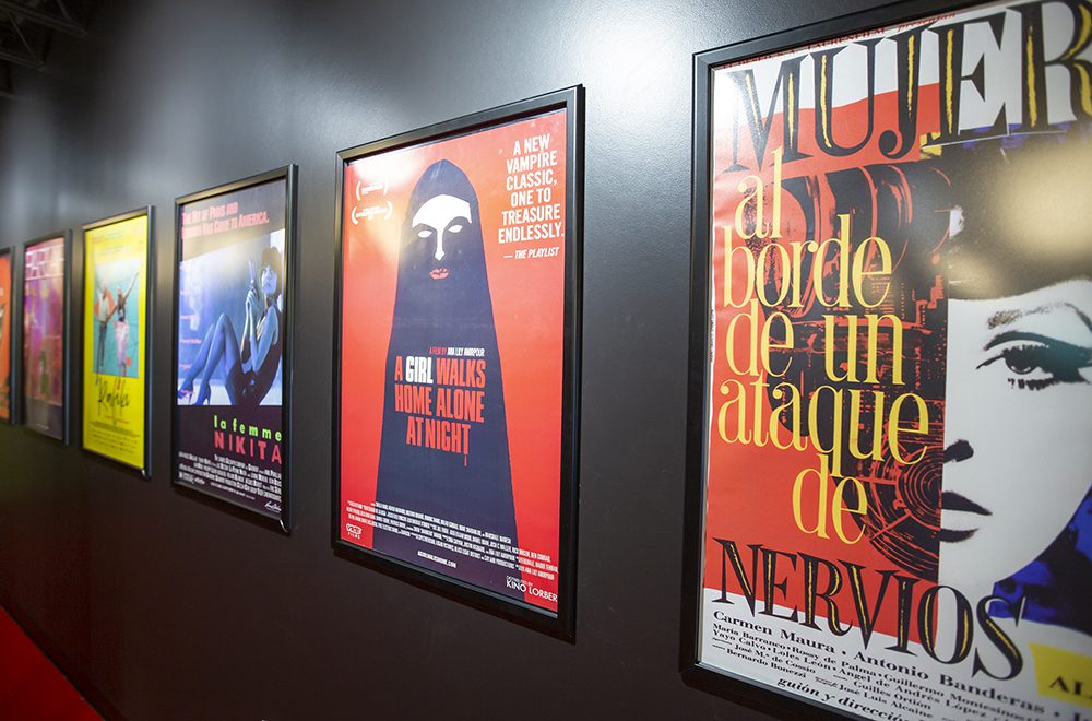 Movie posters on the wall