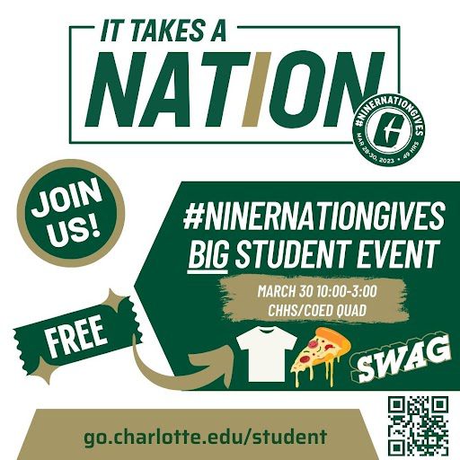 Niner Nation Gives BIG Student Event graphic