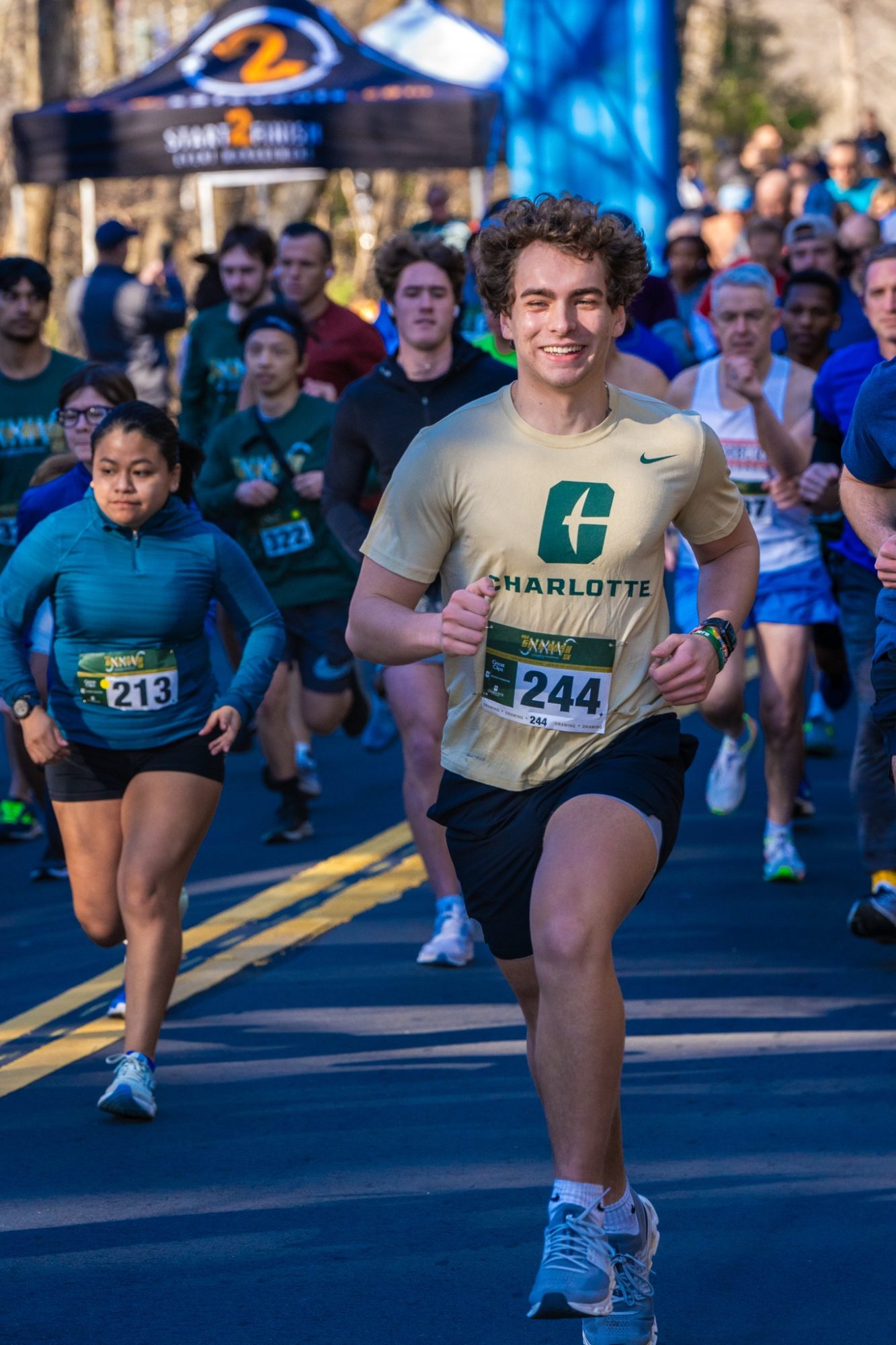 Runners at the Gold Rush 5K