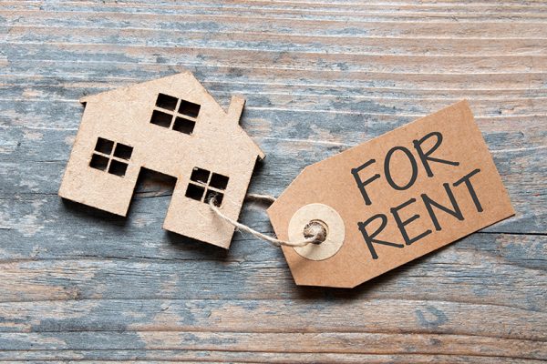 Stock image of house with for rent