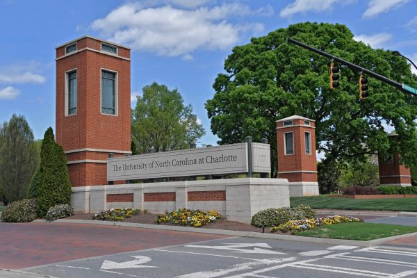 Front entrance to UNC Charlotte