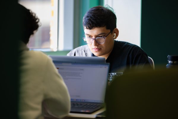 Students studying