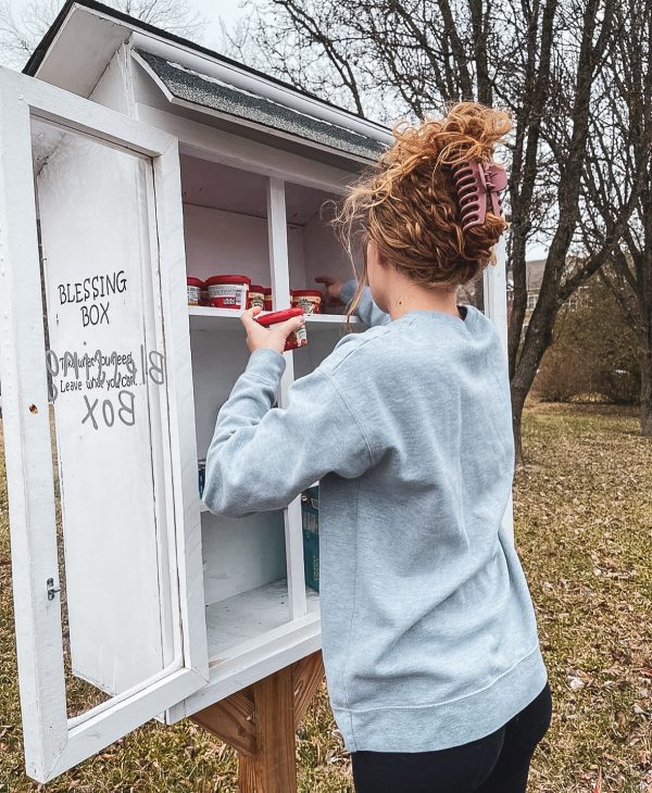 Josie Perdue and her blessing box