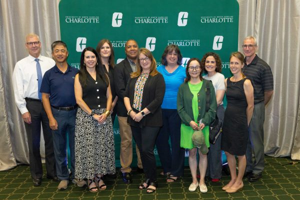 Faculty at the promoted faculty reception