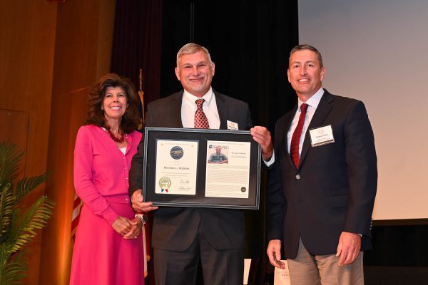 Michael Rogers receiving Governors Award