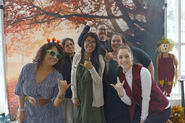 Staff enjoying fall festival