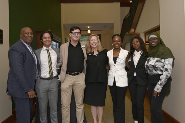 Student leaders with Chancellor Gaber and Vice Chancellor Bailey