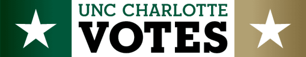 UNC Charlotte votes graphic