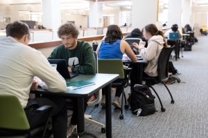 Photo: Students Studying in Atkins Library