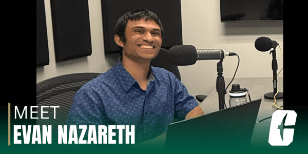 Niner Nation Podcast host Evan Nazareth
