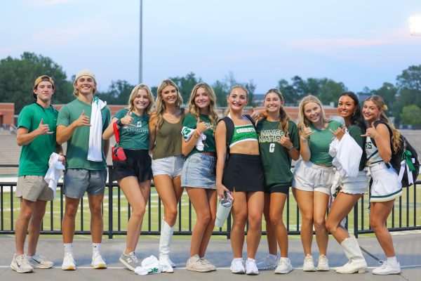 Students at pep rally