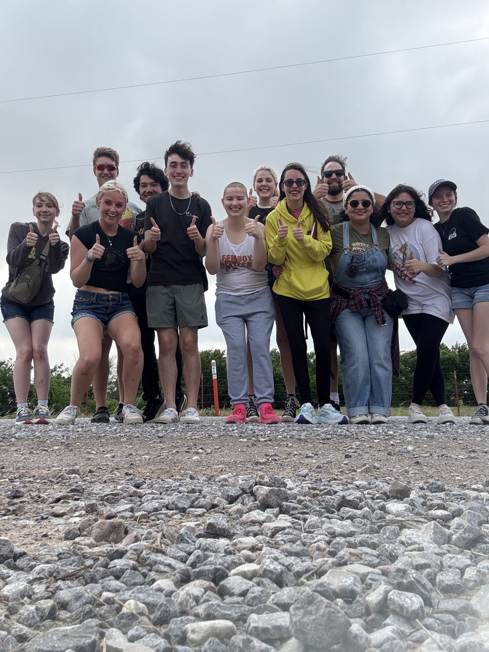 Ian Shank with his internship cohort