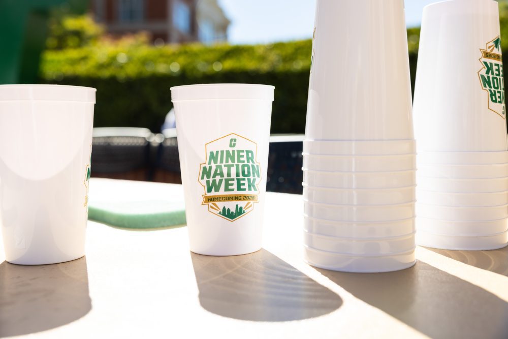 Niner Nation Week commemorative cups