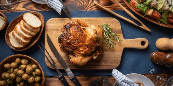 Holiday meal stock image