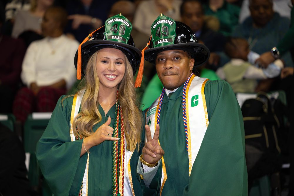 Graduated celebrate commencement