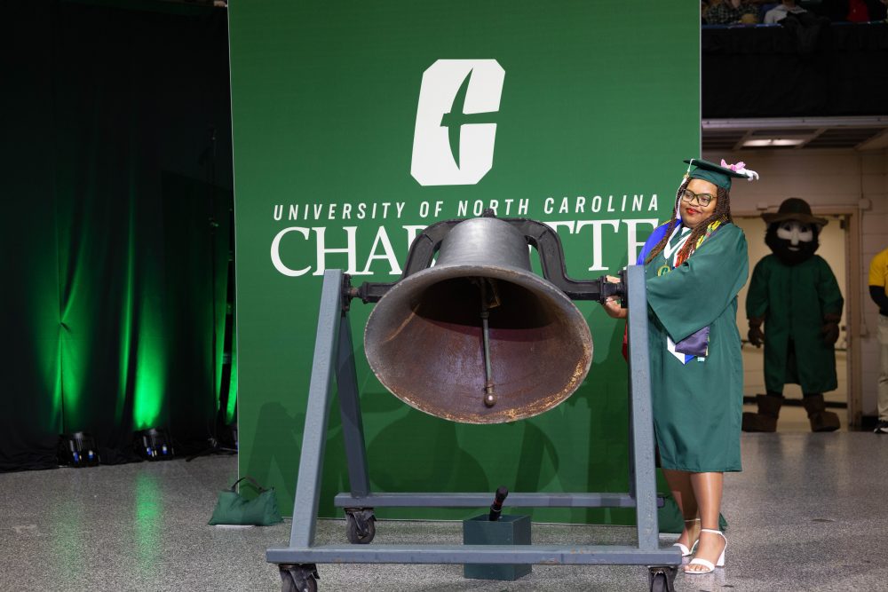 Cassietta Broadhead serves as bell ringer