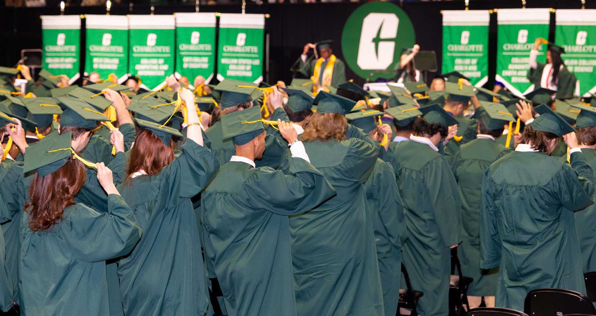 fall 2025 commencement morning tassel turning