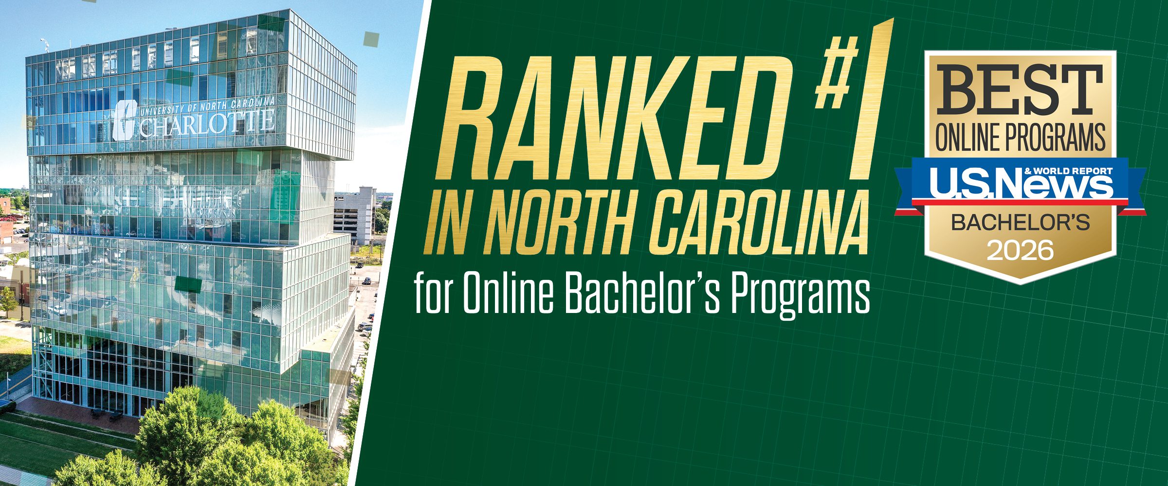 Online bachelor's programs ranked number 1 in North Carolina