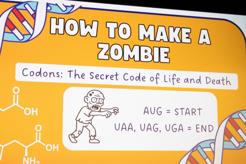 A slide from Caroline West's 3MT