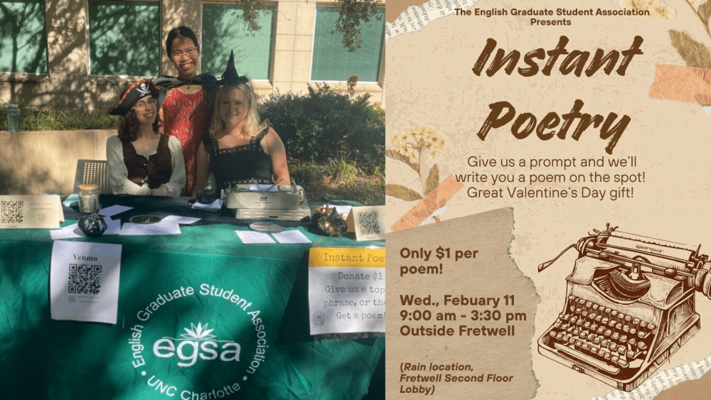 Instant Poetry Fundraiser writers and flyer