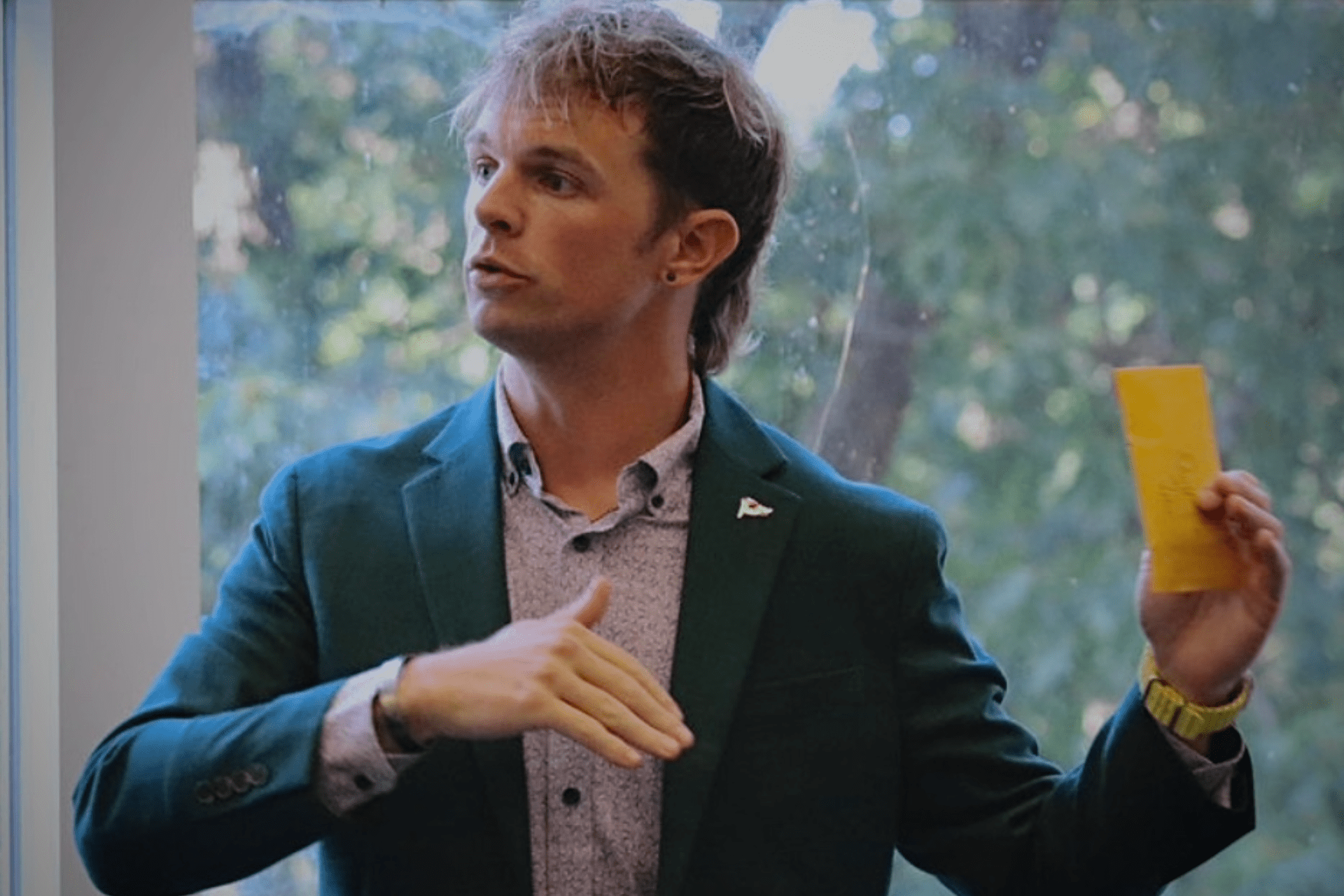 SteveMooreResize Steve Moore speaking at UNC Charlotte