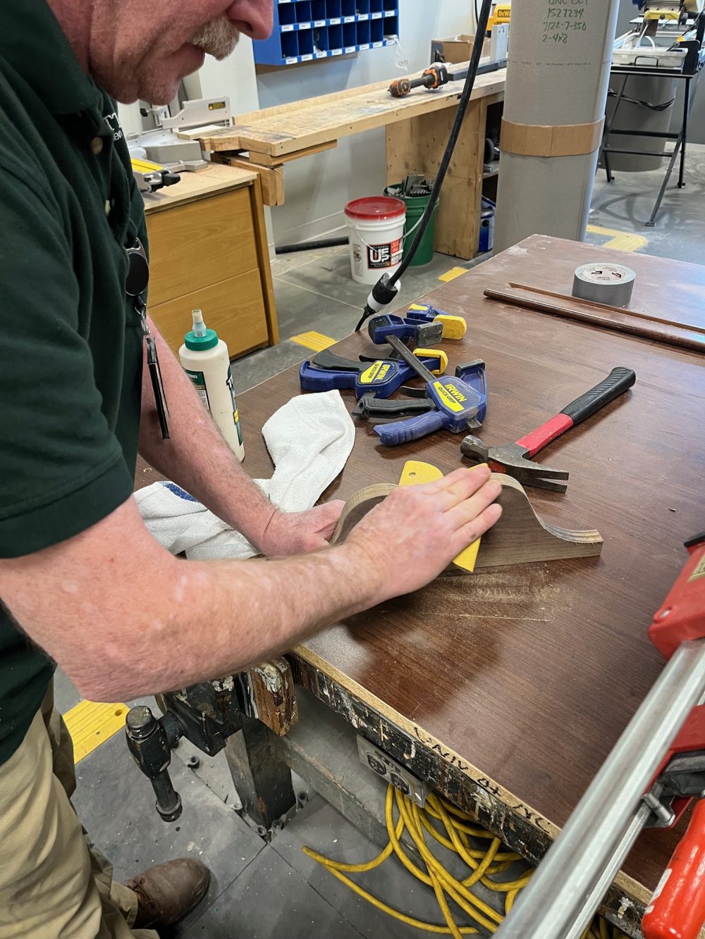 sanding down parts of the case