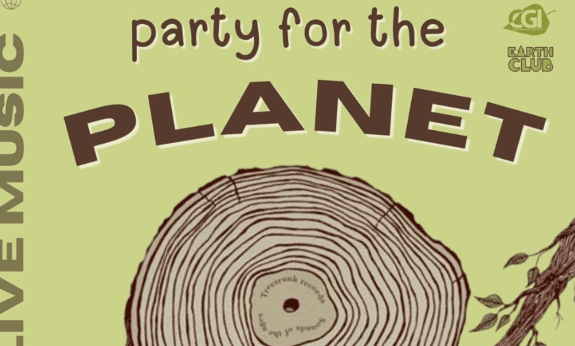 Party for the Planet live music event flyer