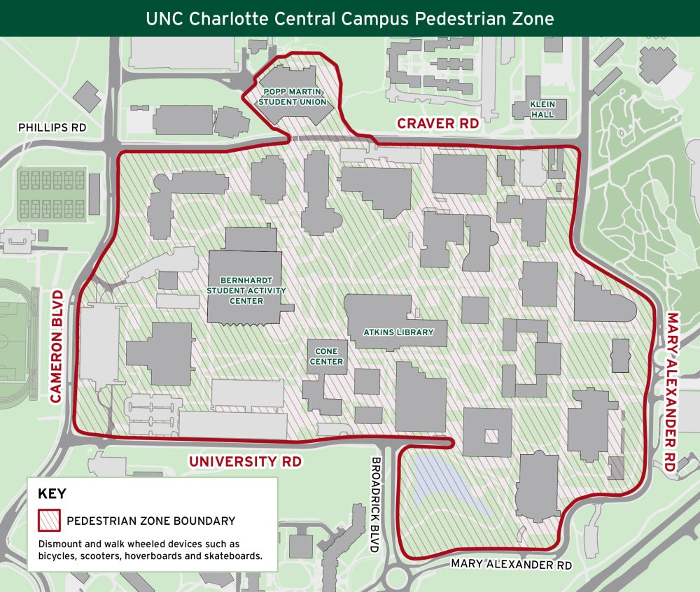 Pedestrian Zone map
